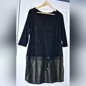 Dex Stylish Mixed Material Dress (M/L)